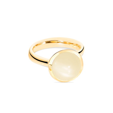         Gelbgold, Ringe, Tamara Comolli BOUTON Ring Large mit Mondstein