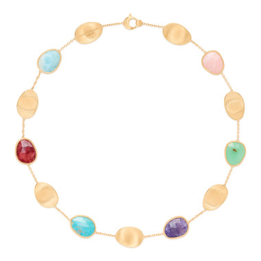         Gelbgold, Halsschmuck, Marco Bicego Lunaria Color Halskette