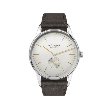         Handaufzug, NOMOS Glashütte Orion 38 silber