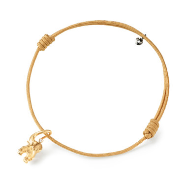         Nylon, Armschmuck, Ole Lynggaard Copenhagen Elephant Kordelarmband