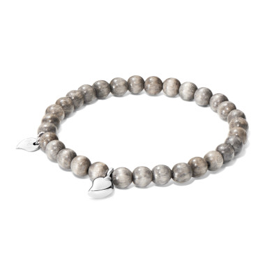         Weißgold, Armschmuck, Tamara Comolli INDIA Drop Armband mit Greywood Small