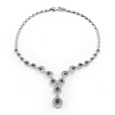         Weißgold, Halsschmuck, Cammilli Premiere Color Collier