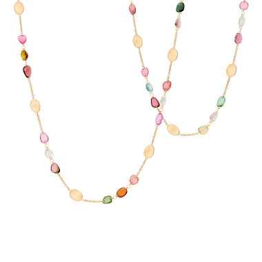        Gelbgold, Halsschmuck, Marco Bicego Lunaria Color Halskette