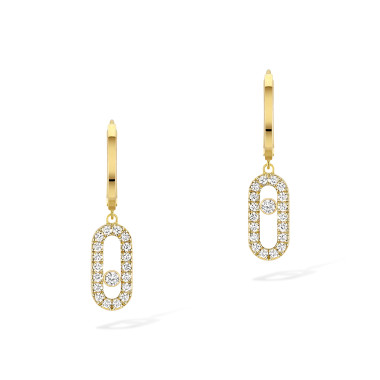         Gelbgold, Ohrringe, Messika Move Uno Creolen