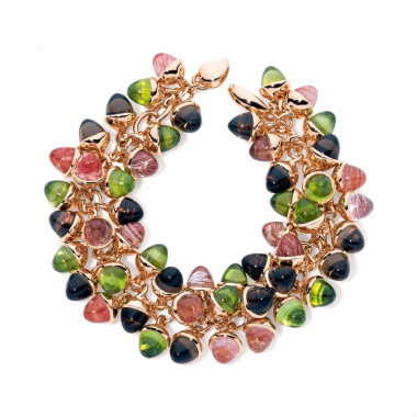         Roségold, Armschmuck, Tamara Comolli Mikado Flamenco Armband 'Indian Summer'