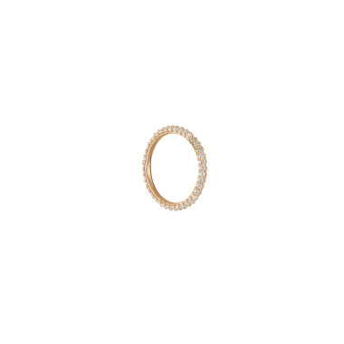         Gelbgold, Ohrringe, Ole Lynggaard Copenhagen Nature Einhänger groß mit Diamant-Pavé