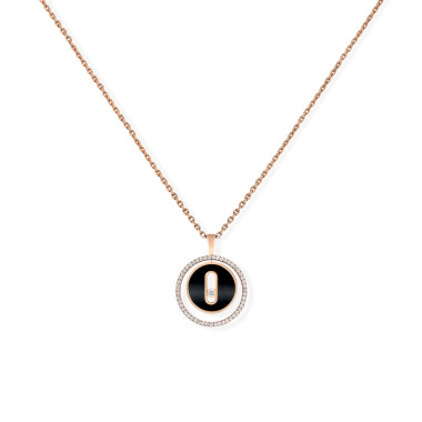         Roségold, Halsschmuck, Messika Lucky Move Kette KM Onyx
