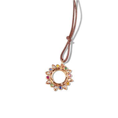        Roségold, Halsschmuck, Tamara Comolli GYPSY Sun Anhänger 'Candy' Small