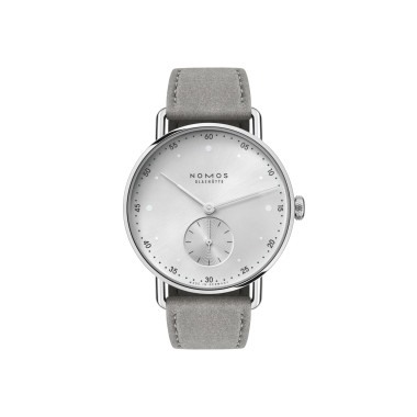         Handaufzug, NOMOS Glashütte Metro 33 all silver