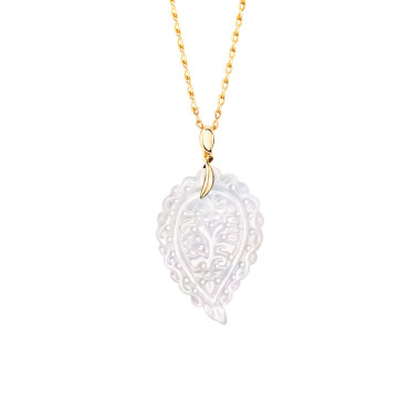         Gelbgold, Halsschmuck, Tamara Comolli INDIA Anhänger mit Perlmutt Medium