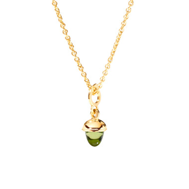         Gelbgold, Halsschmuck, Tamara Comolli MiniMIKADO Anhänger mit Peridot