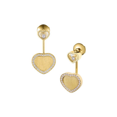         Gelbgold, Ohrringe, Chopard Happy Hearts Golden Hearts Ohrhänger