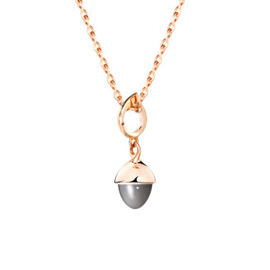         Roségold, Halsschmuck, Tamara Comolli MIKADO Flamenco Anhänger mit Mondstein