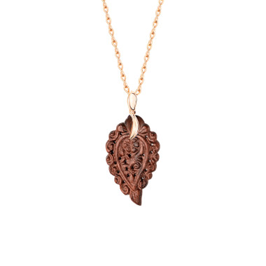         Roségold, Halsschmuck, Tamara Comolli INDIA Anhänger mit Snakewood Small