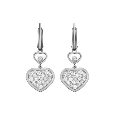        Weißgold, Ohrringe, Chopard Happy Hearts Ohrhänger