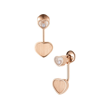         Roségold, Ohrringe, Chopard Happy Hearts Golden Hearts Ohrhänger