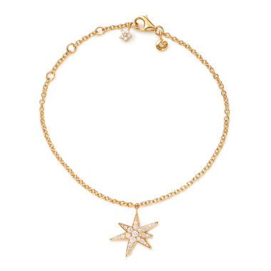         Gelbgold, Armschmuck, Ole Lynggaard Copenhagen Funky Stars Armband
