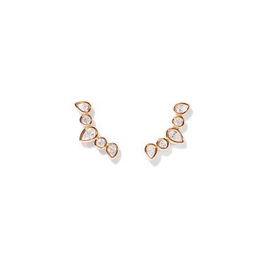         Roségold, Ohrringe, Tamara Comolli GYPSY Ohrringe Crawler Classic