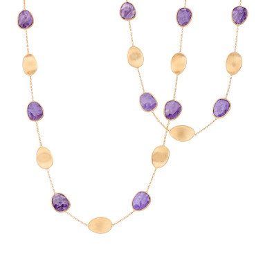         Gelbgold, Halsschmuck, Marco Bicego Lunaria Color Halskette