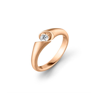         Roségold, Ringe, Schaffrath CALLA Solitaire
