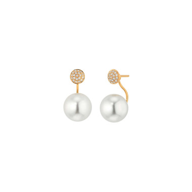         Roségold, Ohrringe, Gellner Modern Classics Ohrstecker mit Einhänger