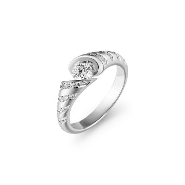         Weißgold, Ringe, Schaffrath CALLA Diamantring