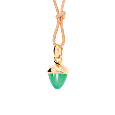         Roségold, Halsschmuck, Tamara Comolli MIKADO Bouquet Anhänger mit Chrysoprase