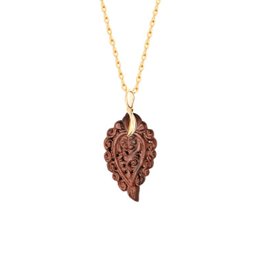         Gelbgold, Halsschmuck, Tamara Comolli INDIA Anhänger mit Snakewood Small