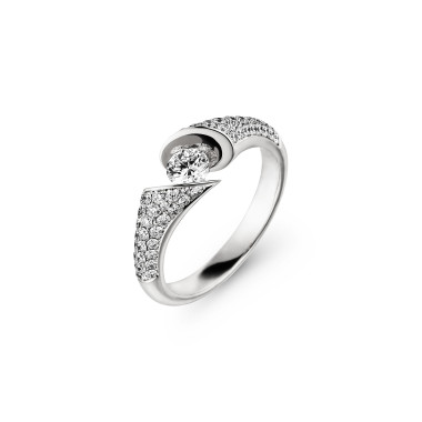         Weißgold, Ringe, Schaffrath CALLA Diamantring