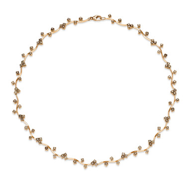         Roségold, Halsschmuck, Leo Wittwer Blütencollier