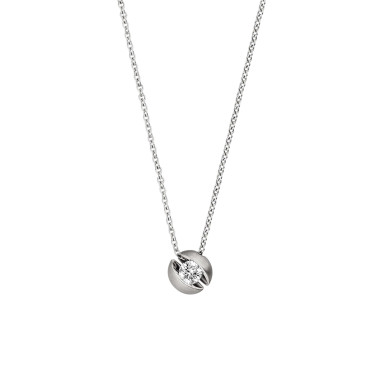         Weißgold, Halsschmuck, Schaffrath CALLA Collier