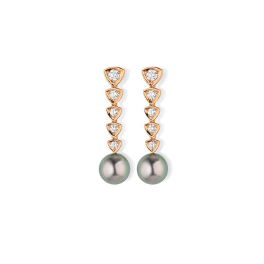         Roségold, Ohrringe, Gellner Wave Ohrstecker