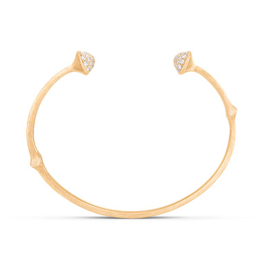         Gelbgold, Armschmuck, Ole Lynggaard Copenhagen Nature Armreif mit Diamant-Pavé