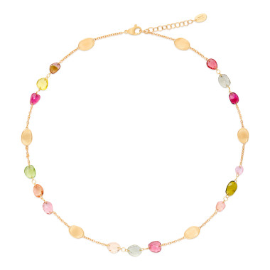         Gelbgold, Halsschmuck, Marco Bicego Lunaria Color Halskette