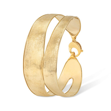         Gelbgold, Armschmuck, Marco Bicego Lunaria Armreif mit Doppelband