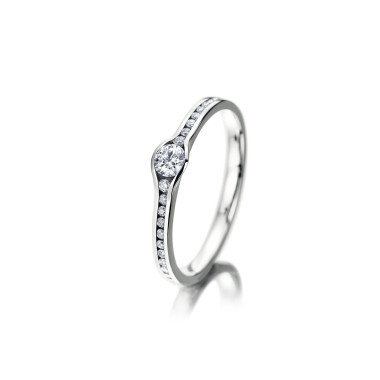         Weißgold, Ringe, Meister Verlobungsring