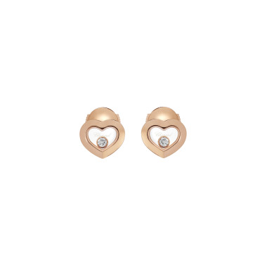         Roségold, Ohrringe, Chopard Happy Diamonds Icons Ohrstecker