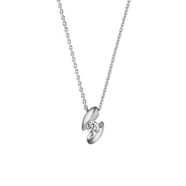         Weißgold, Halsschmuck, Schaffrath CALLA Collier