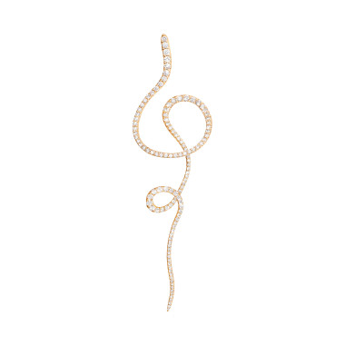         Gelbgold, Ohrringe, Ole Lynggaard Copenhagen Love Bands Twirl-Ohrring