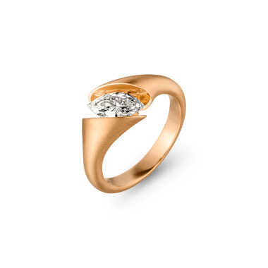         Roségold, Ringe, Schaffrath CALLA Solitaire