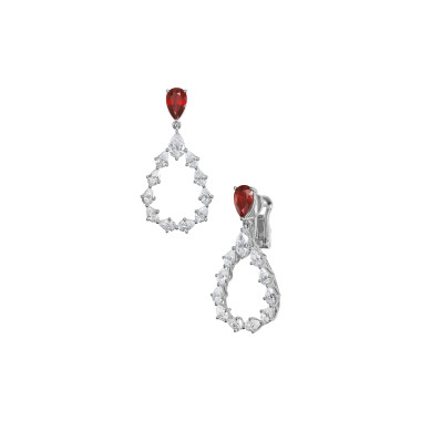         Weißgold, Ohrringe, Chopard L'Heure Du Diamant Drop Ohrhänger