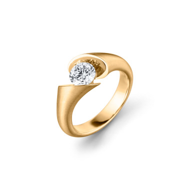         Gelbgold, Ringe, Schaffrath CALLA Solitaire
