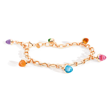         Roségold, Armschmuck, Tamara Comolli MIKADO Charm Armband 'Candy'