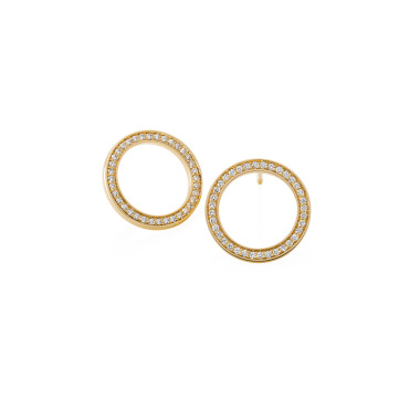         Gelbgold, Ohrringe, Schmuckwerk Saturn Ohrstecker