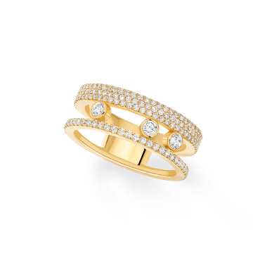         Gelbgold, Ringe, Messika Move Romane Pavée Ring