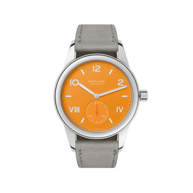         Handaufzug, NOMOS Glashütte Club Campus Future Orange