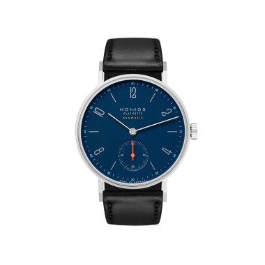         Handaufzug, NOMOS Glashütte Tangente neomatik nachtblau