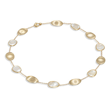         Gelbgold, Halsschmuck, Marco Bicego Lunaria Color Halskette