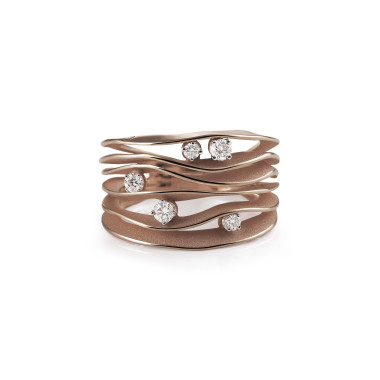         Gold farbig beschichtet, Ringe, Annamaria Cammilli Dune Ring