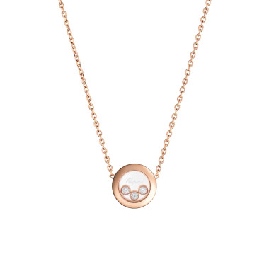         Roségold, Halsschmuck, Chopard Happy Diamonds Icons Halskette